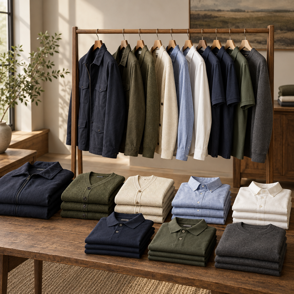 Men's clothing editorial collection image