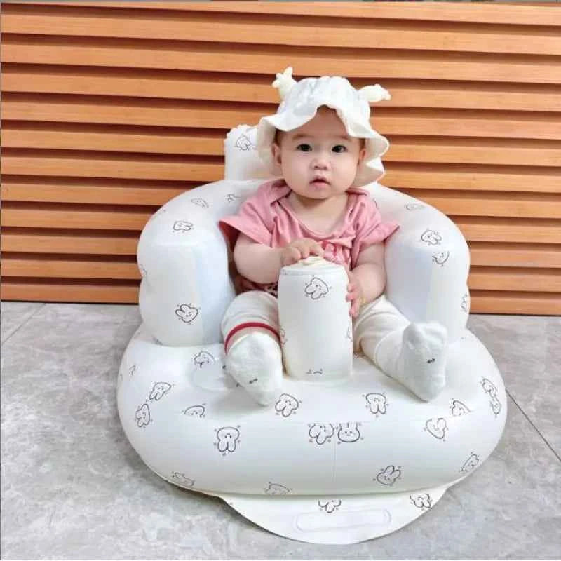 Comfortable Inflatable Baby Chair for Dining & Bath – Safe, Portable, and Convenient
