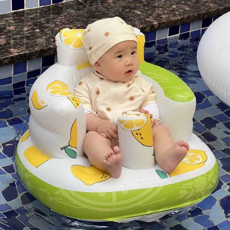 Comfortable Inflatable Baby Chair for Dining & Bath – Safe, Portable, and Convenient