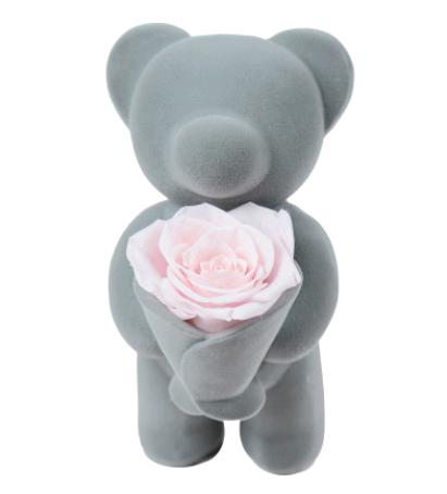 Rose Bear Gift with a Sweet Bear-and-Flower Presentation