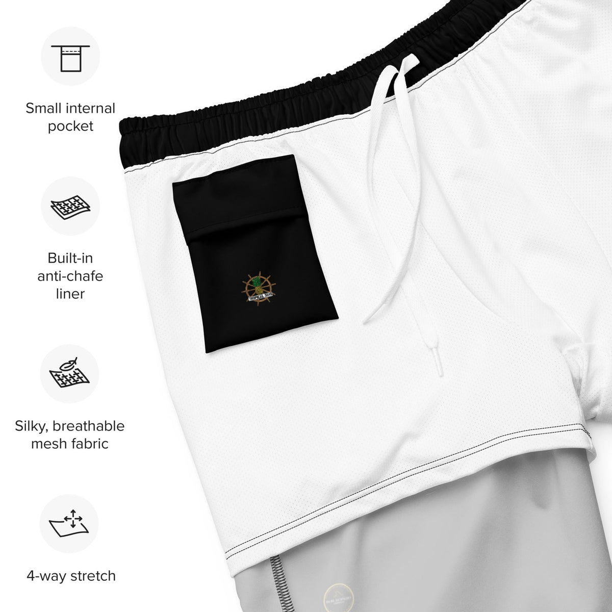 Men’s Oceanic Board Shorts with Mesh Liner