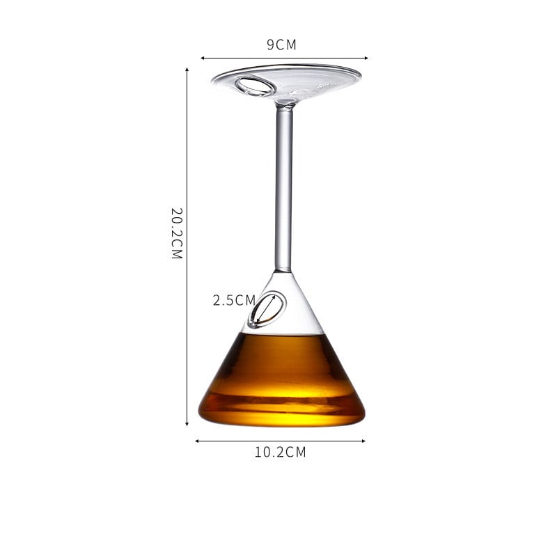 Inverted Cocktail Glass in Clear 300ml Design with Set Options