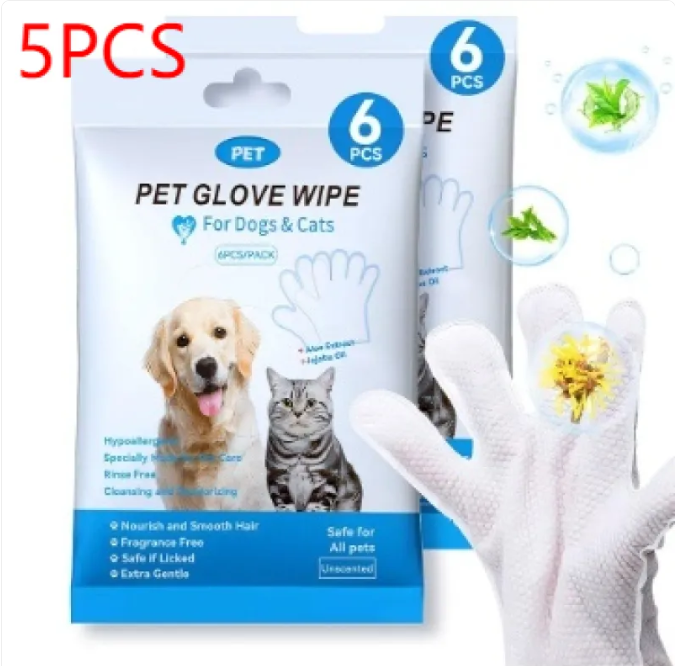 Pet Cleaning Gloves and Wipes: Effortless Hygiene for Happy Pets
