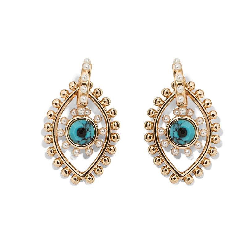 Pearl-Adorned Focal Point Earrings