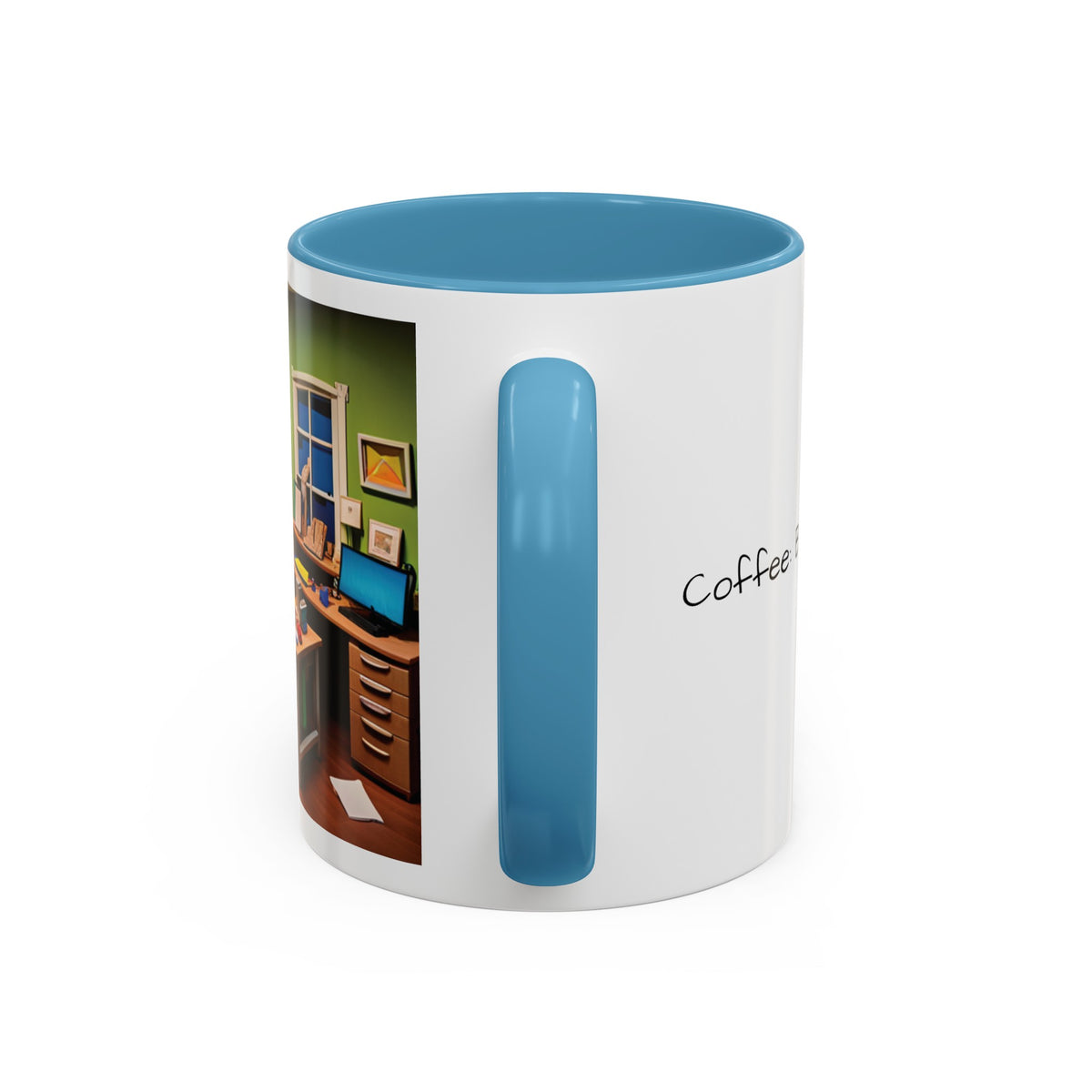 “Coffee: Because Adulting is Hard" Accent Coffee Mug (11, 15oz) - OLM Store