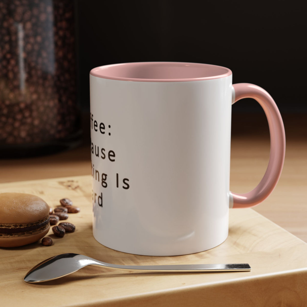 "Coffee: Because Adulting Is Hard" Accent Coffee Mug (11, 15oz) - OLM Store