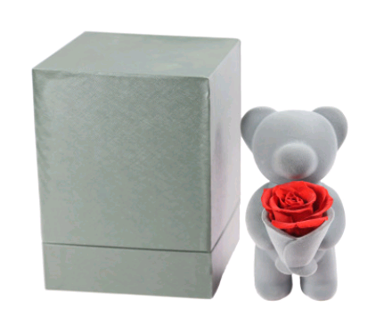 Rose Bear Gift with a Sweet Bear-and-Flower Presentation