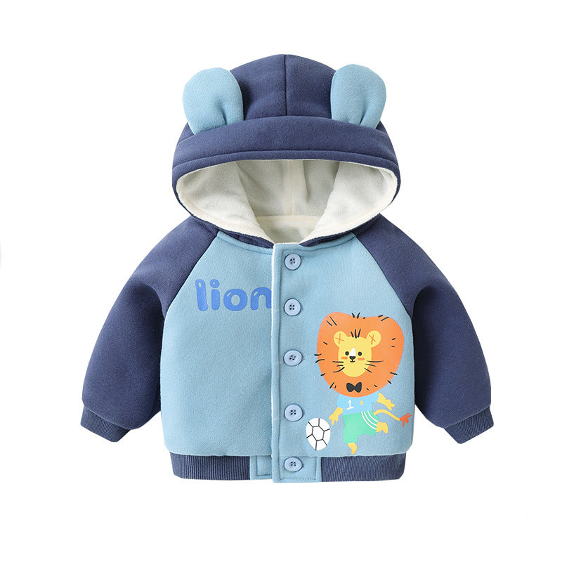 Baby & Toddler Hooded Animal-Print Jacket