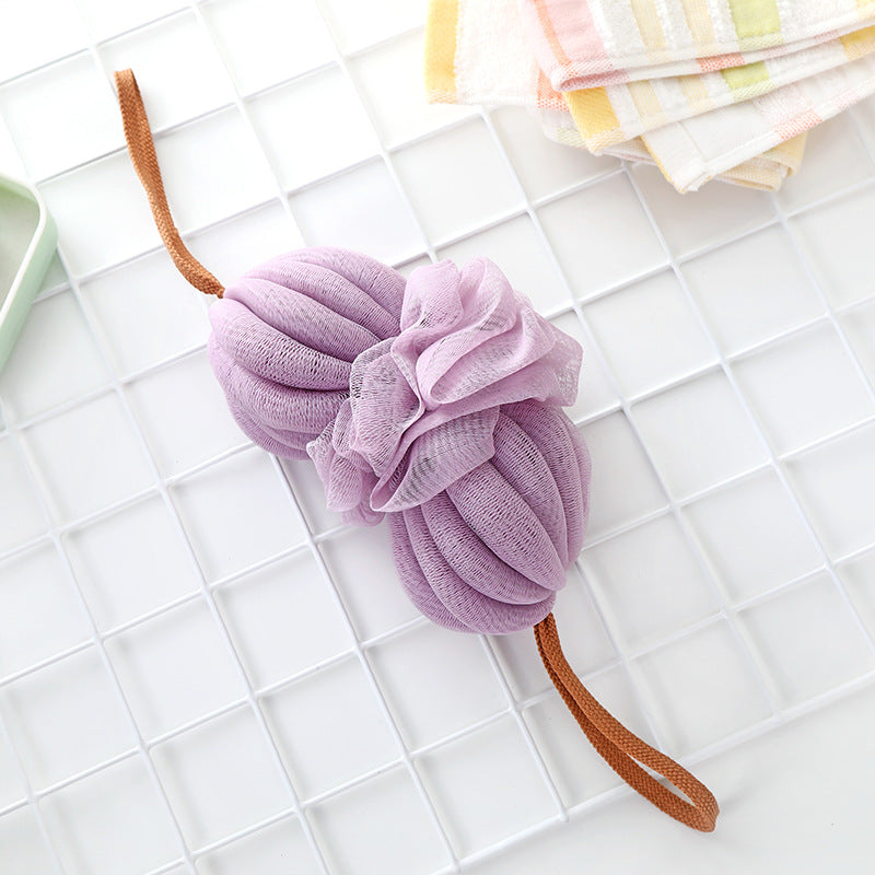 Mesh Bath Scrubber with Loop Handles