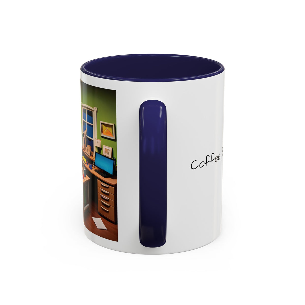 “Coffee: Because Adulting is Hard" Accent Coffee Mug (11, 15oz) - OLM Store