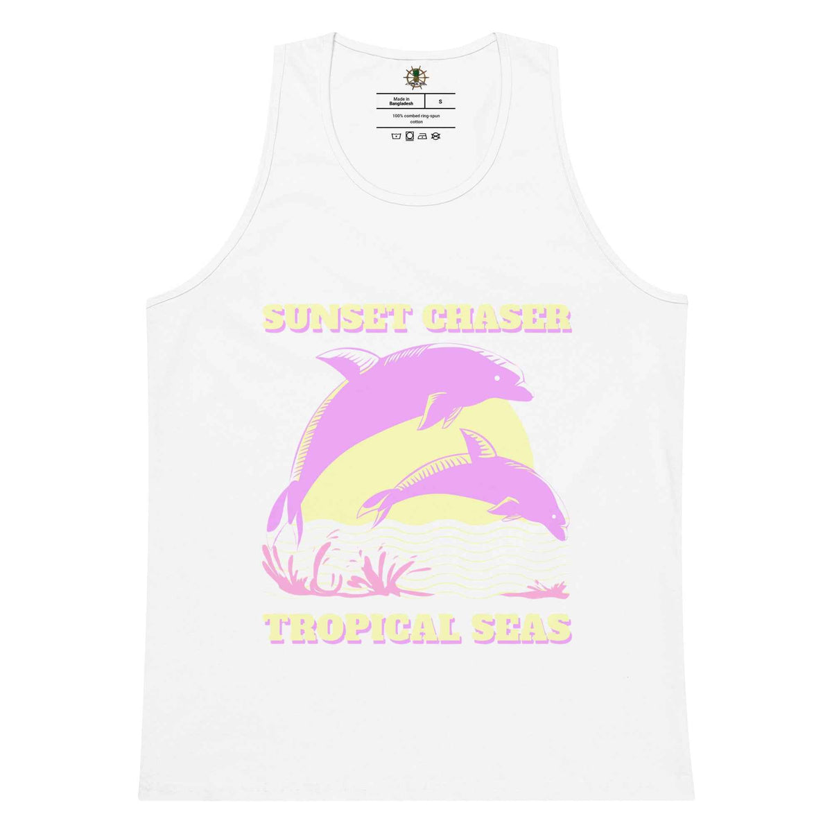 Men’s Sunset Chaser Dolphin Graphic Tank Top