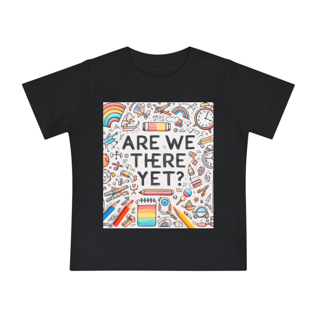 βAre We There Yet?β Baby Short Sleeve T-Shirt - OLM Store