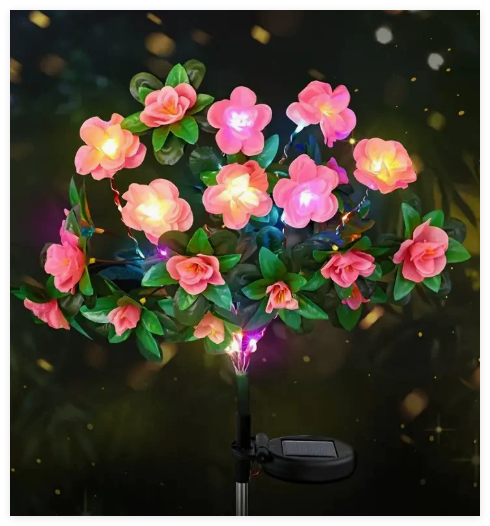 Solar Flower Garden Stake Light