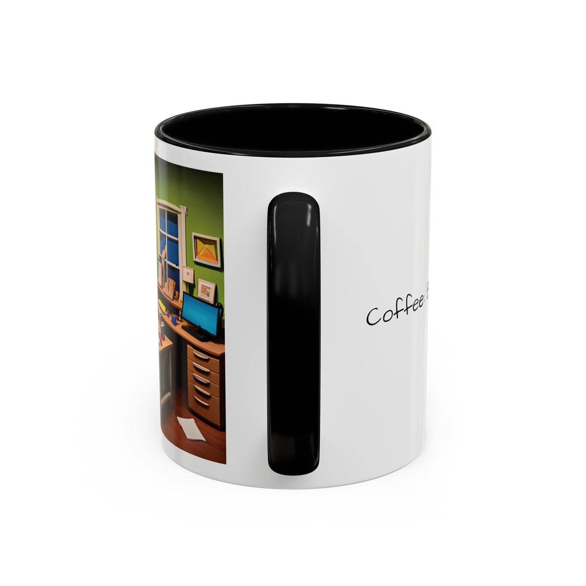 “Coffee: Because Adulting is Hard" Accent Coffee Mug (11, 15oz) - OLM Store