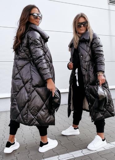 Women's Long Winter Coat – Stand Collar Zip Style