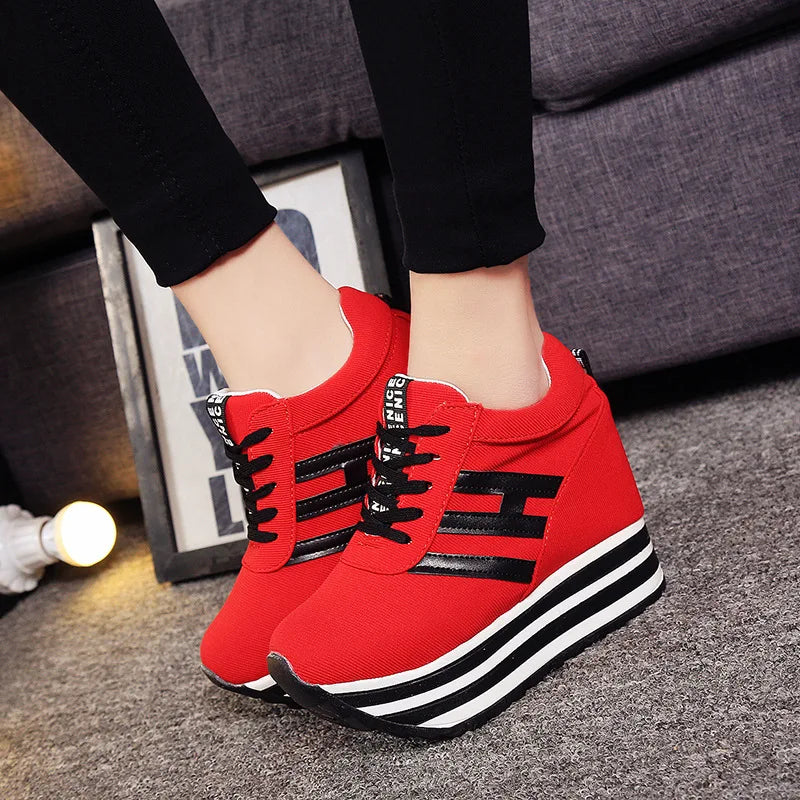 Springâs Chic Hidden Wedge Sneakers - OLM Store
