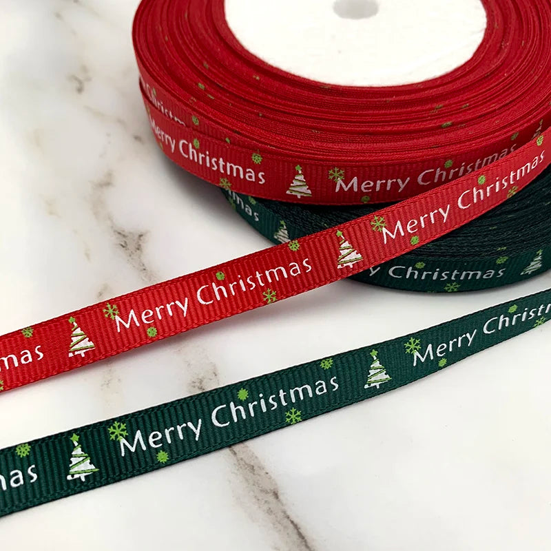 Merry Christmas Grosgrain Ribbon: Elevate Your Holiday Decor