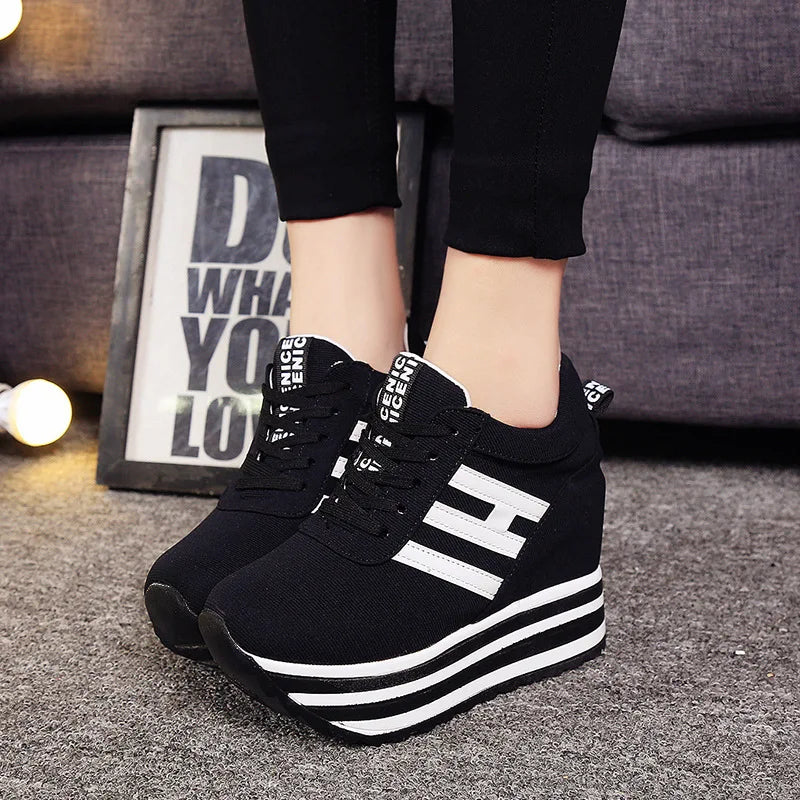 Springâs Chic Hidden Wedge Sneakers - OLM Store