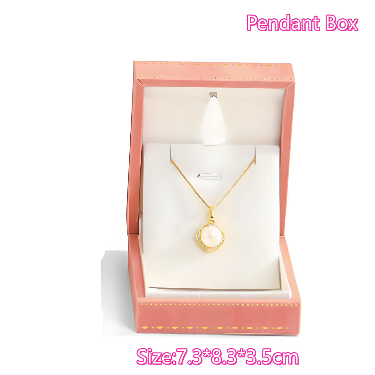 Illuminate Your Moments with the LED Light Necklace Gift Box – Velvet Jewelry Presentation Case