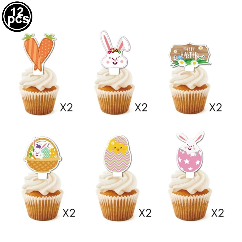 Easter Bunny Tableware Set – Adorable Disposable Plates, Cups & Napkins for Celebration Fun!