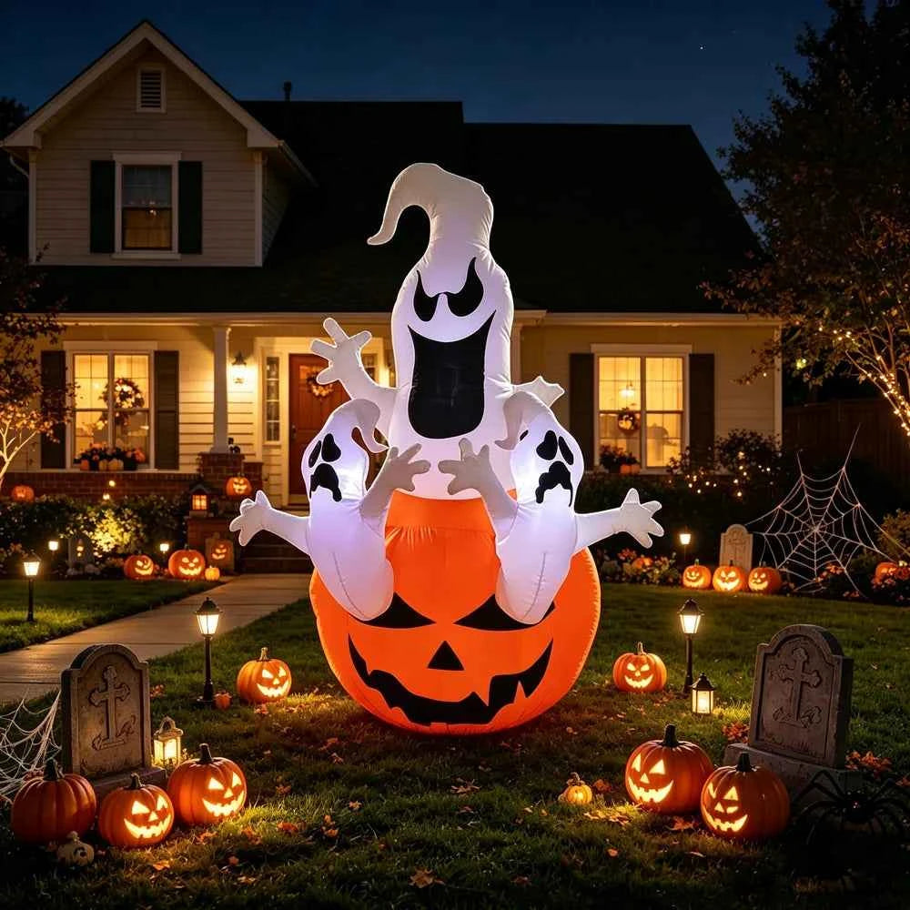 Spooky Large Halloween Inflatable Decorations: Ghosts, Pumpkins & More for your Yard