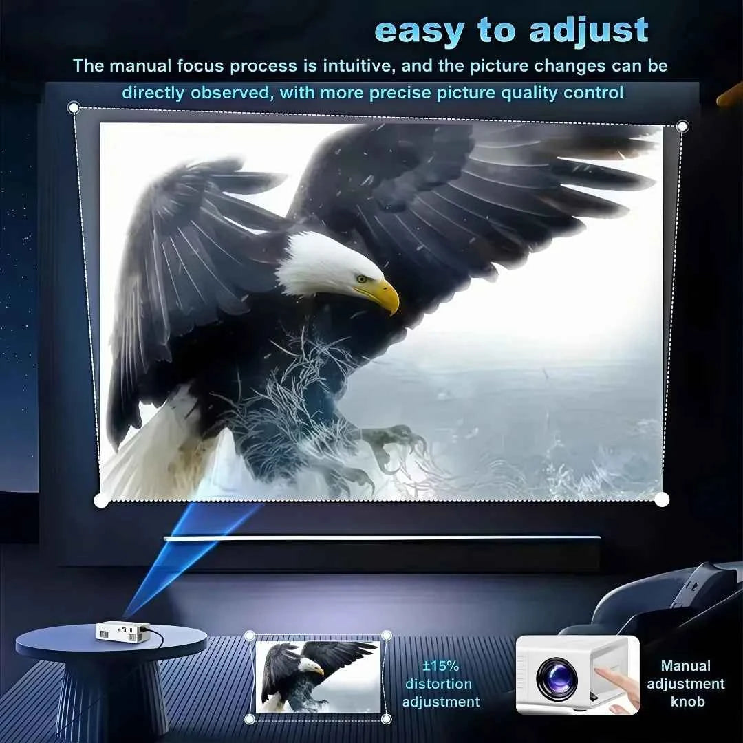 Experience Cinematic Quality Anywhere with the Portable Mini Projector