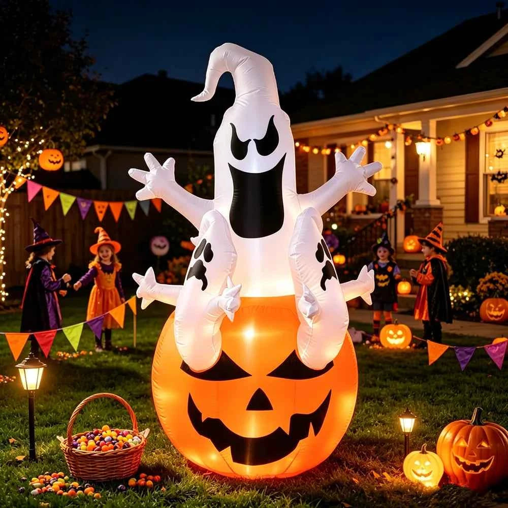 Spooky Large Halloween Inflatable Decorations: Ghosts, Pumpkins & More for your Yard