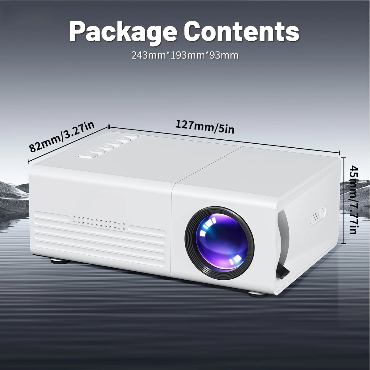 Experience Cinematic Quality Anywhere with the Portable Mini Projector