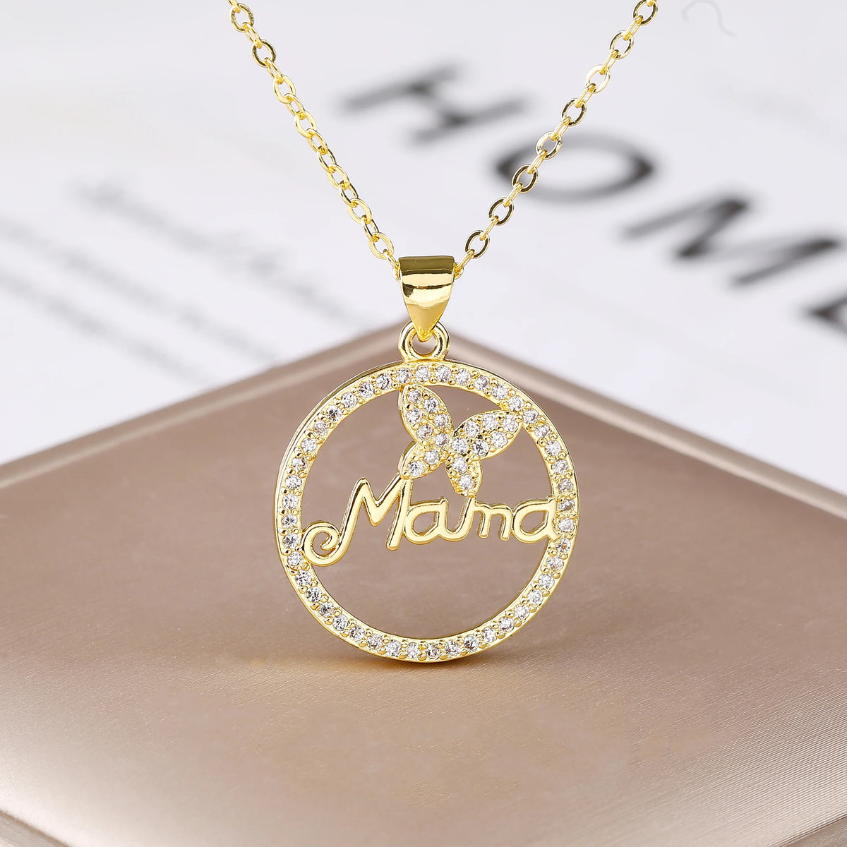 Luxury Mama and Children Necklace – Heartfelt Jewelry Gift for Moms