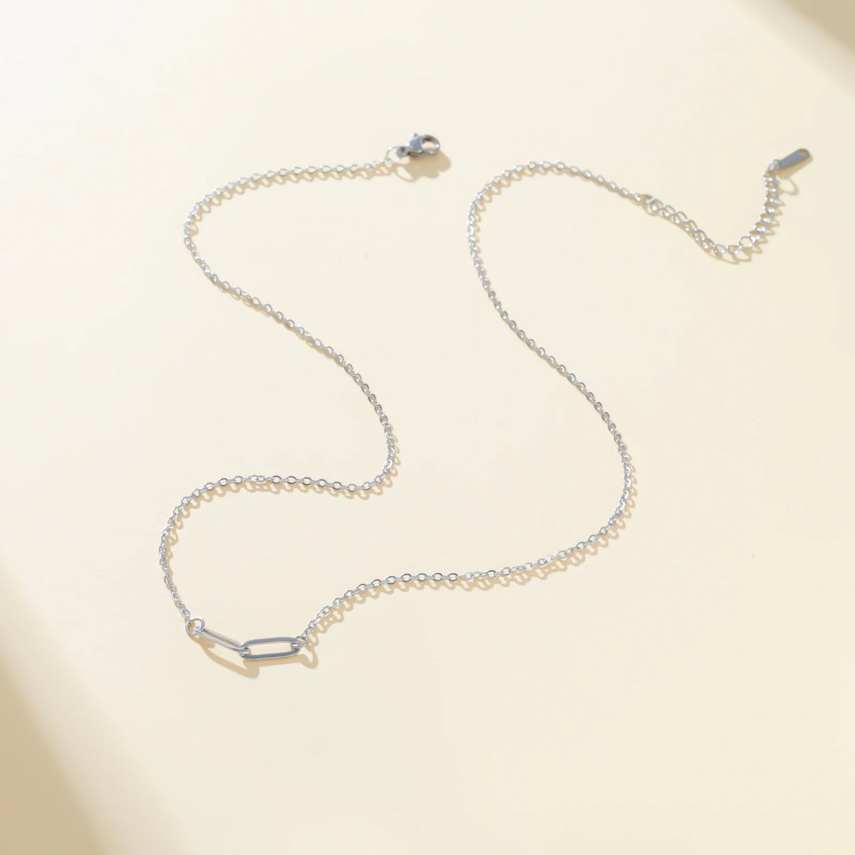 Elevate Your Style with the Paperclip Link Chain Necklace – Trendy Stainless Steel Choker for Women