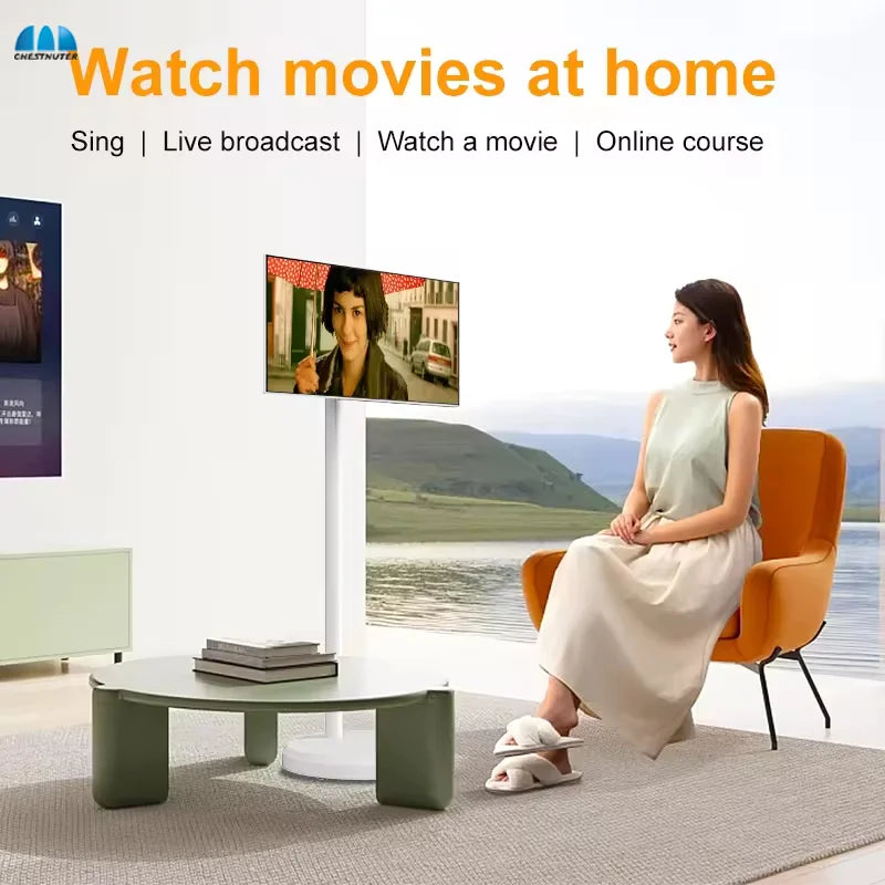 Experience Ultimate Flexibility with the 21.5 Inch Battery-Powered Smart TV