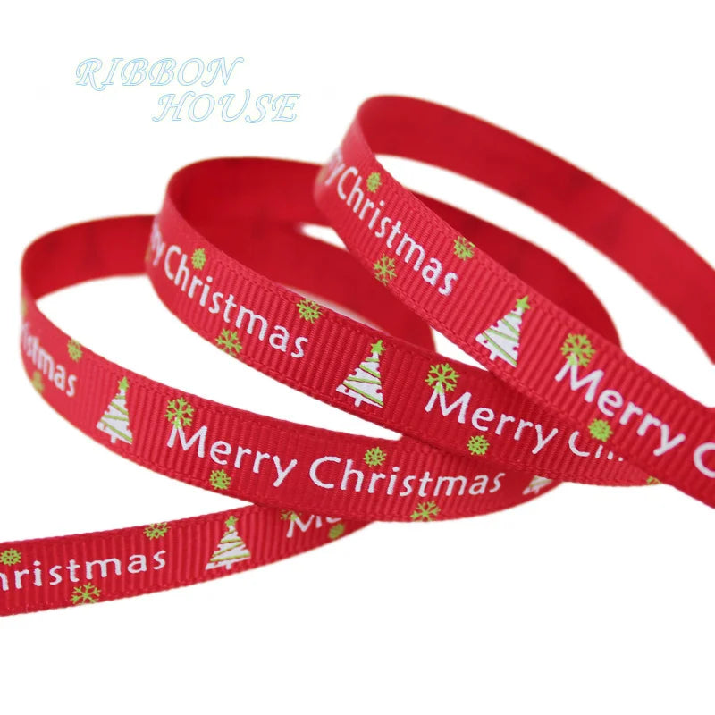 Merry Christmas Grosgrain Ribbon: Elevate Your Holiday Decor