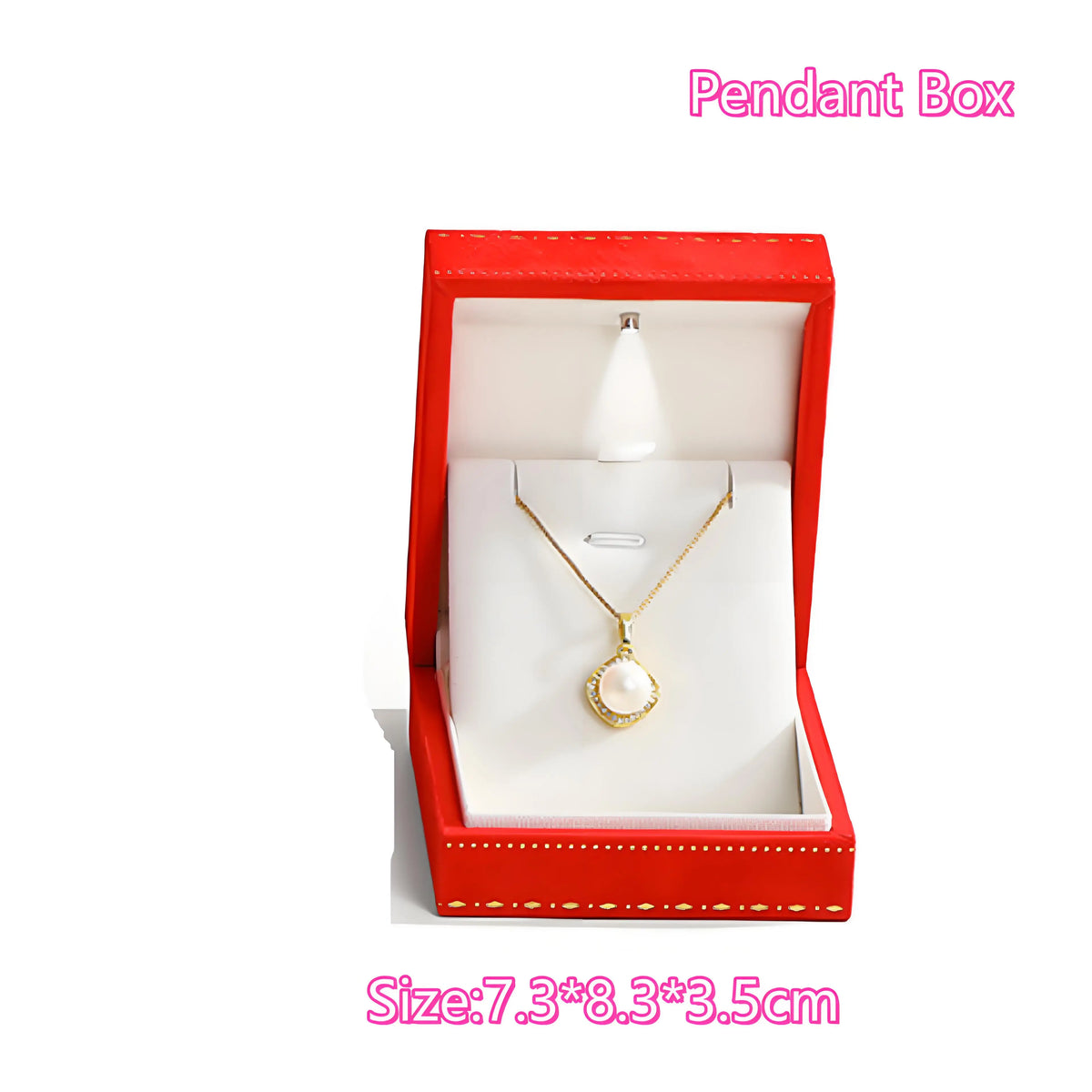 Illuminate Your Moments with the LED Light Necklace Gift Box – Velvet Jewelry Presentation Case