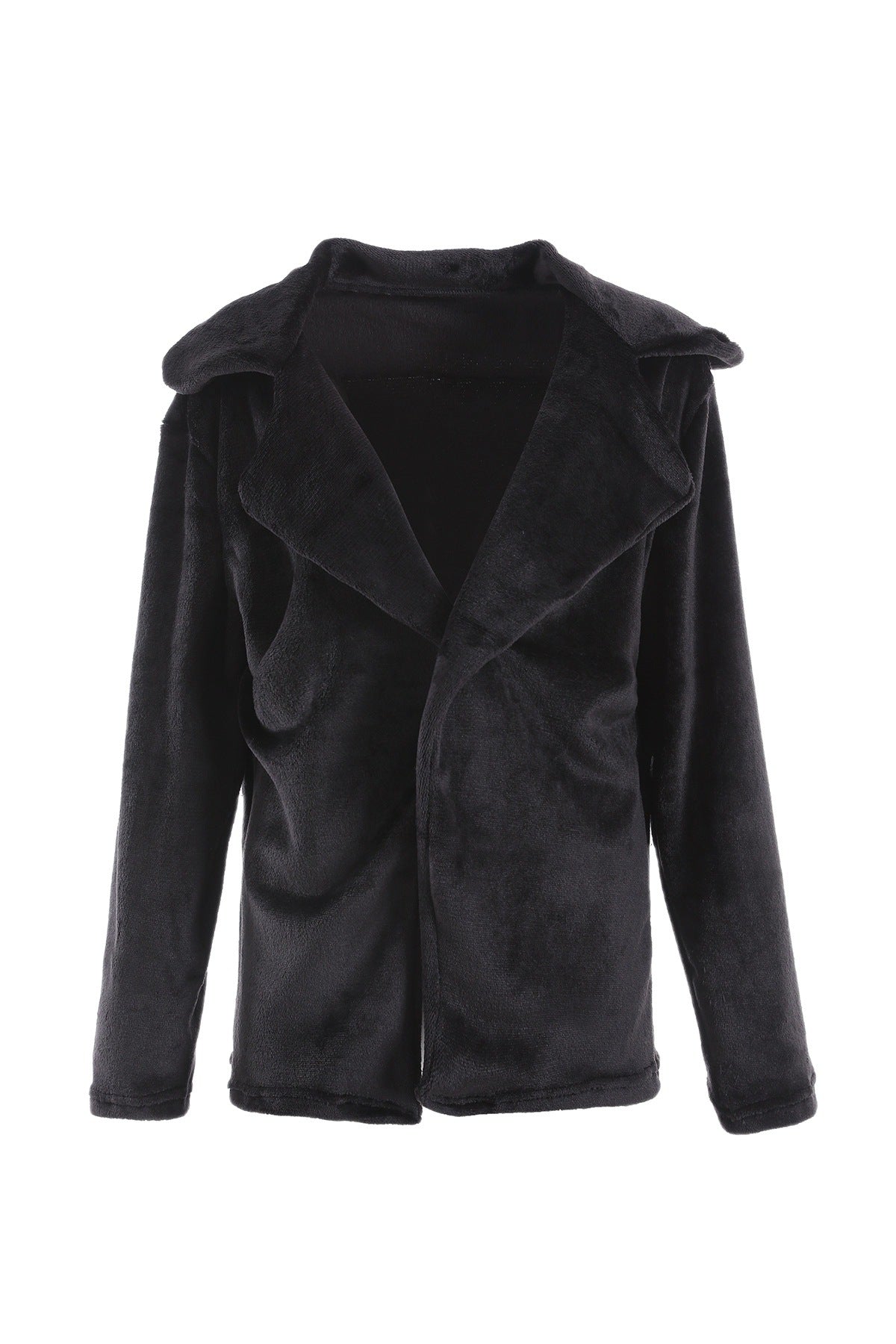 Women's Plush Collar Coat – Fitted Autumn & Winter Style