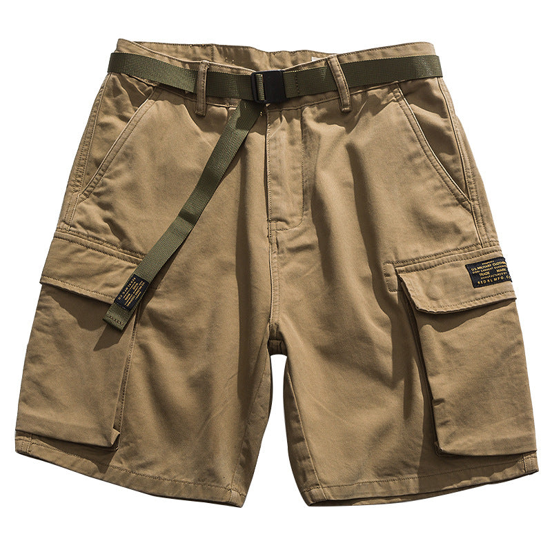 Multi-Pocket Cargo Shorts in Khaki or Army Green