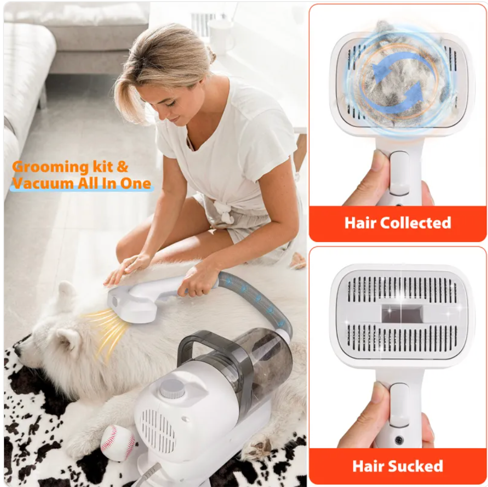 Pet Grooming Vacuum – White