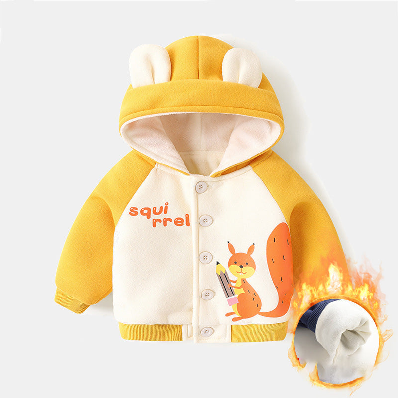 Baby & Toddler Hooded Animal-Print Jacket
