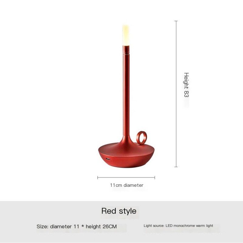 LED Candle Style Table Lamp with Five Decorative Color Options