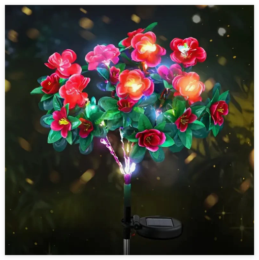 Solar Flower Garden Stake Light