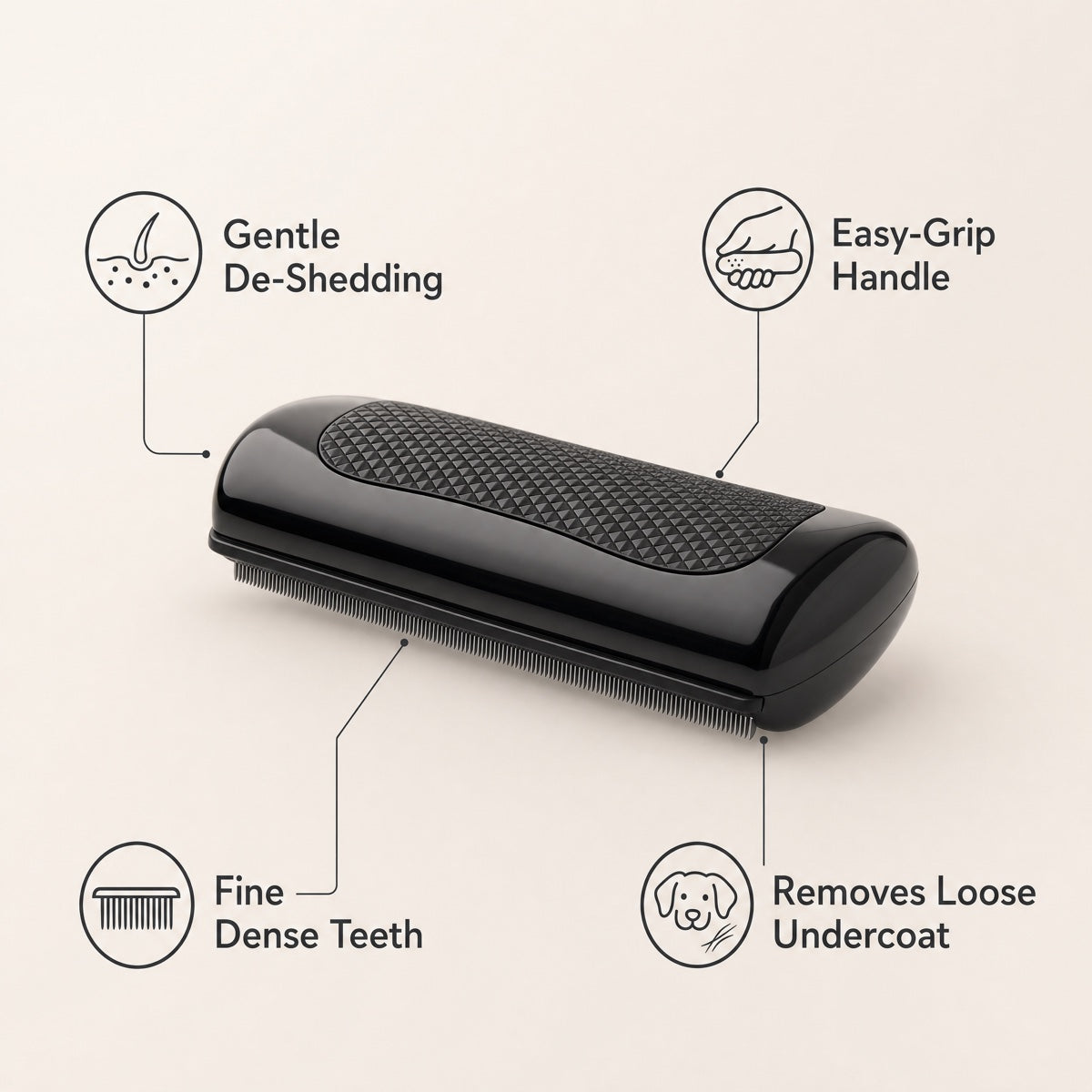 Dual-Sided Pet Grooming Comb: Effortless Grooming for Horses & Large Animals