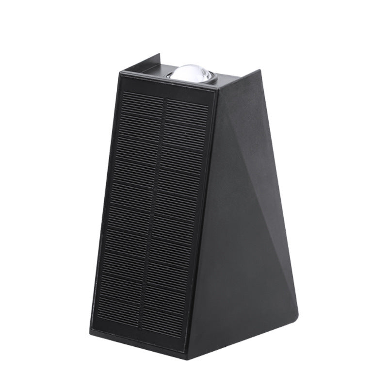 Solar Wall Light with Two-Beam Design for Outdoor Spaces
