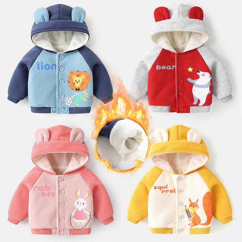 Baby & Toddler Hooded Animal-Print Jacket