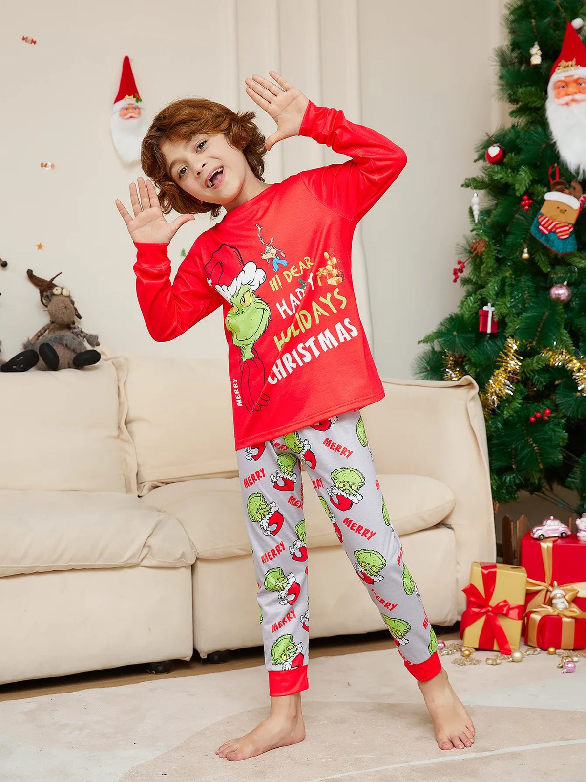Festive Matching Family Christmas Pajamas