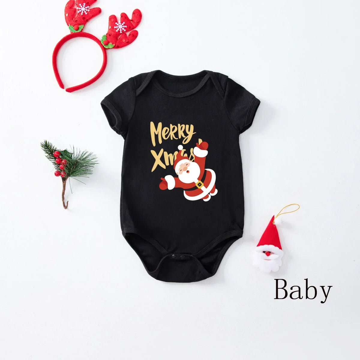 Merry Matching Family Christmas Pajamas – Short Sleeve