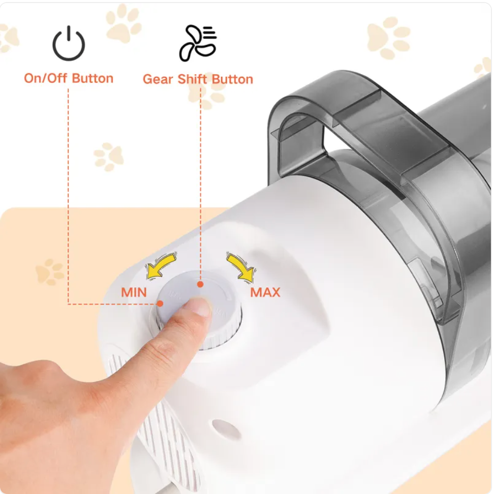 Pet Grooming Vacuum – White