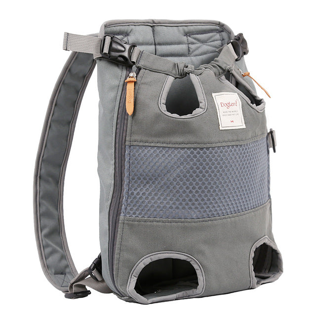 Mesh Pet Carrier Backpack with Striped and Solid Color Options