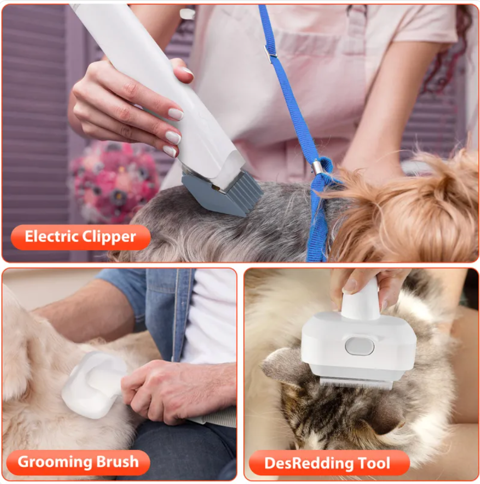 Pet Grooming Vacuum – White
