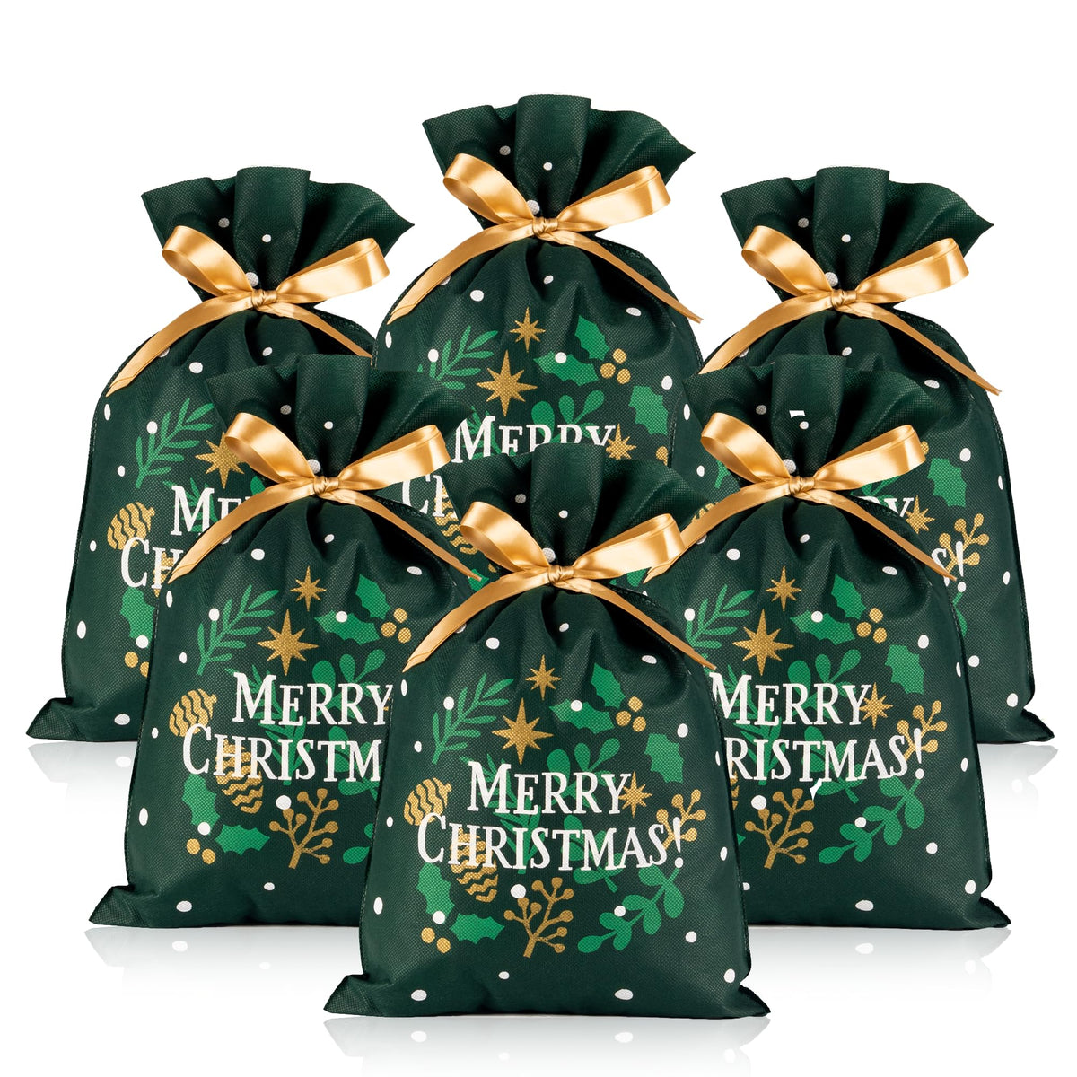 Christmas Drawstring Gift Bags