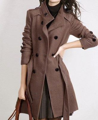 Women's Long Winter Coat – Black or Coffee Everyday Layer