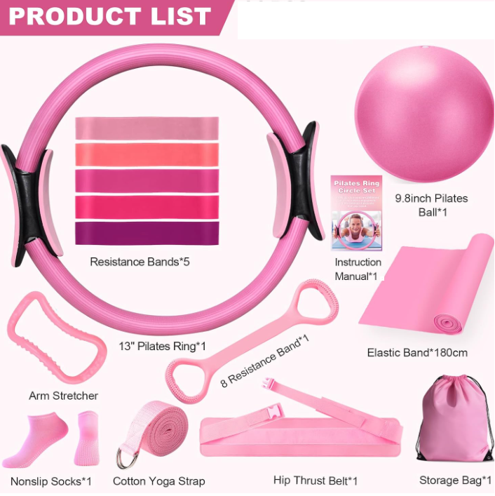 Elevate Your Fitness Journey with Our 13-Piece Yoga and Pilates Workout Set